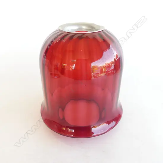CRANBERRY GLASS LIGHT FITTING H.190mm