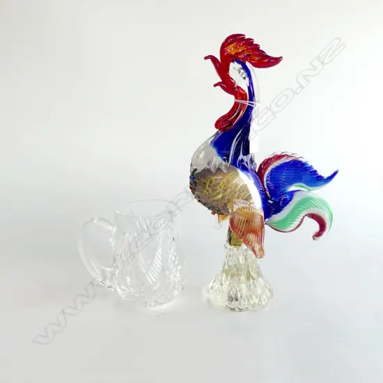 WATERFORD MUG + MURANO ROOSTER H.300mm