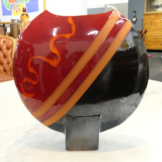 KEITH BLIGHT STUDIO POTTERY MOON VASE H.330mm