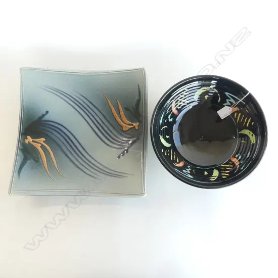 MERILYN WISEMAN PLATTER 320x320mm, PETER LANGE BOWL (DULL) 275mm dia