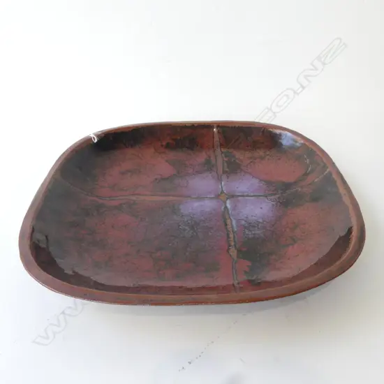 LG IAN FIRTH STUDIO POTTERY PLATTER 390mm dIa