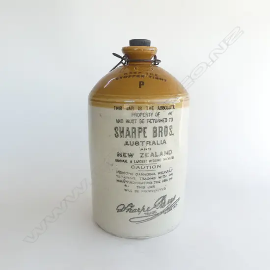 VINTAGE SHARPES BROS IRONSTONE FLAGON H320MM