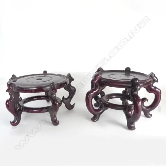 NEAR PAIR LG ORIENTAL STANDS 400mm dia