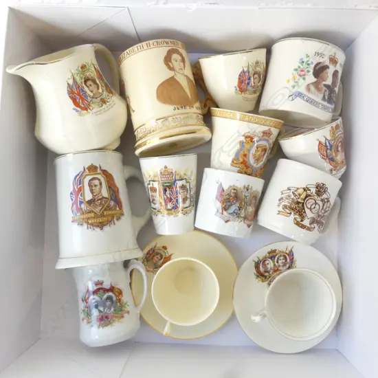 ROYALTY MEMORABILIA BEAKERS & CUPS 1910 ONWARDS QUEEN MARY, KING GEORGE V, QEII ETC
