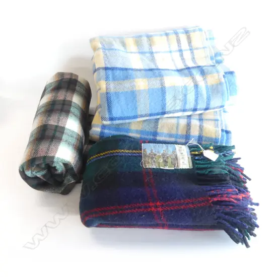 4 WOOL BLANKETS
