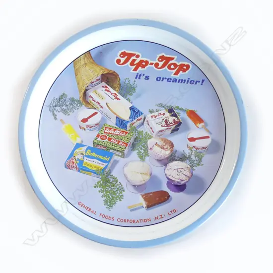 VINTAGE TIP TOP ICECREAM TRAY 300mm dia