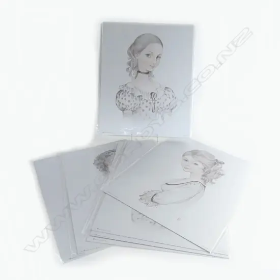 COLLECTION OF 20 1970'S ITALIAN PORTRAITURE PRINTS ON ALUMINIUM