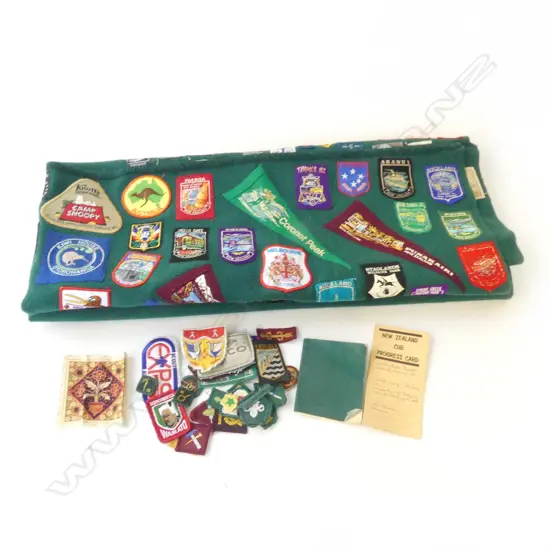 SCOUT & CUB EPHEMERA INCL BLANKET + PATCHES ETC..