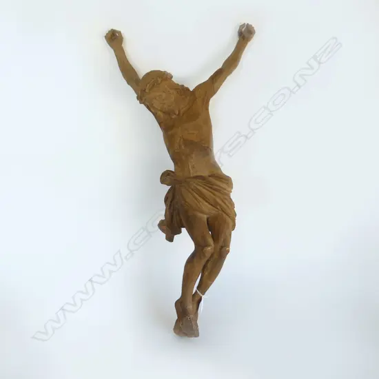 LG CARVED WOODEN CHRIST H.790mm