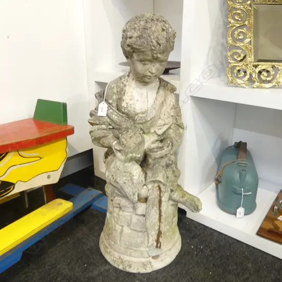 CONCRETE GARDEN BOY, FAULTS H.610mm