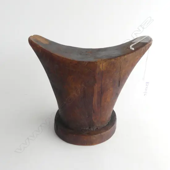 ORIENTAL WOODEN PILLOW HEAD REST H.165mm