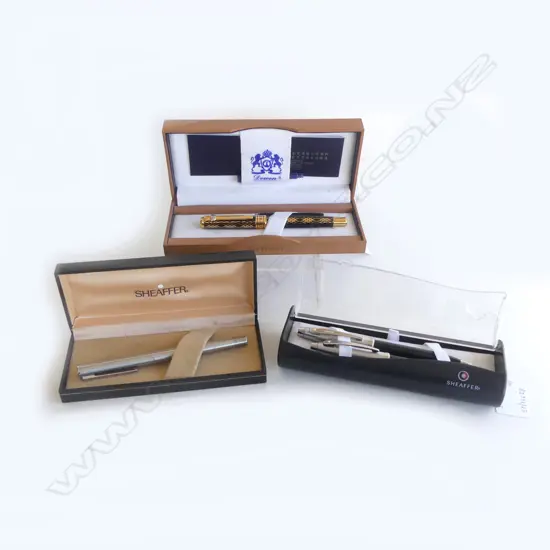 2 SHEAFER BOXED PEN SETS & ONE OTHER