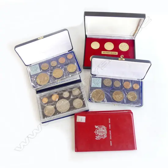 NZ COIN ISSUES 2 x 1969 Royal Australian Mint Cook Commemorative, 1974, 75 & 'THE STERLING COLLECTION'