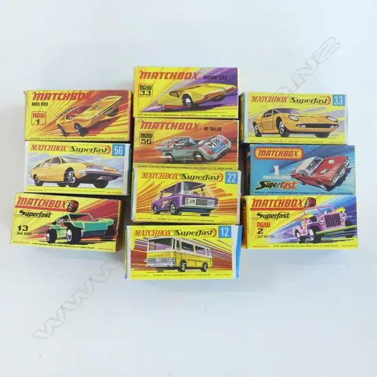 10 MATCHBOX MODEL CARS, BOXED