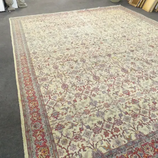 HAND KNOTTED WOOL PILE AMRITSAR CARPET C.1930s 5000 x 4000mm...