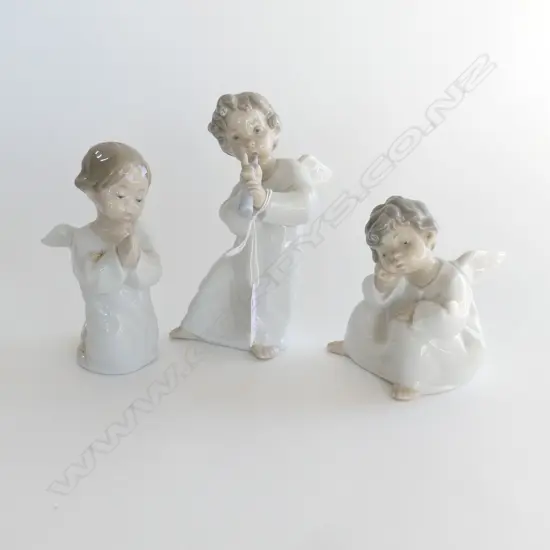 3 LLADRO ANGELS H.160mm