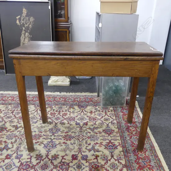 GEORGE III FOLD-OVER TOP TEA TABLE