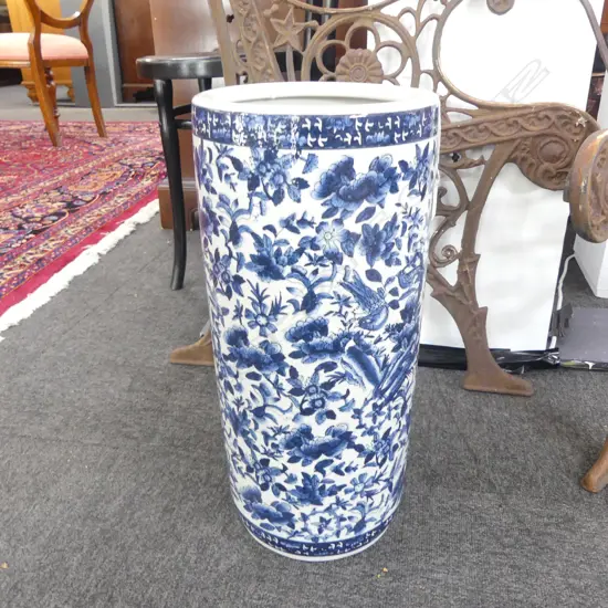 B/W ORIENTAL UMBRELLA STAND H.470mm HAIRLINES