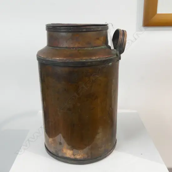 OLD COPPER CREAM CAN H.300mm