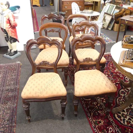 6 VICTORIAN DINING CHAIRS SOME NOT MATCHING