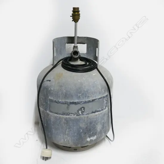 GAS BOTTLE WIRED AS LAMP H.550mm