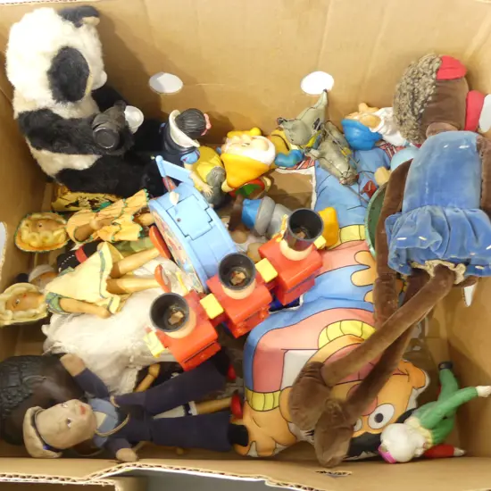 ASST. VINTAGE TOYS; NORAH WELLING SAILOR, DOLLS, SNOW WHITE & DWARFS ETC