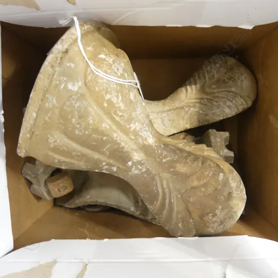 4 CAST IRON BATH FEET H.180mm