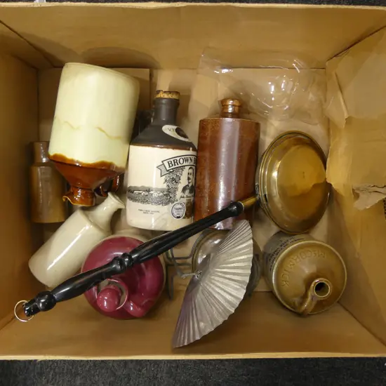 ASST. POTTERY BOTTLES, KERO LAMP ETC