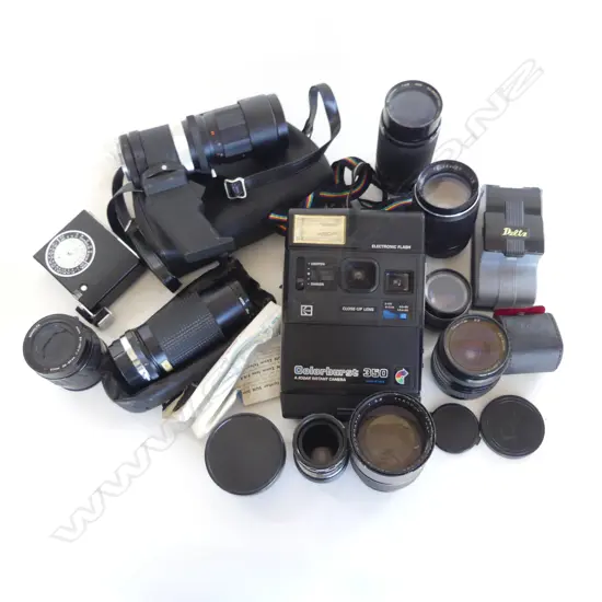 ASST. CAMERA LENSES + COLORBURST 350 ETC