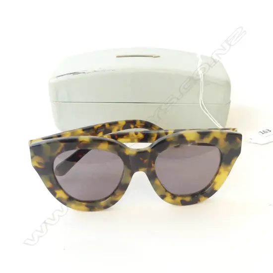 KAREN WALKER LADIES TORTISESHELL SUNGLASSES IN CASE