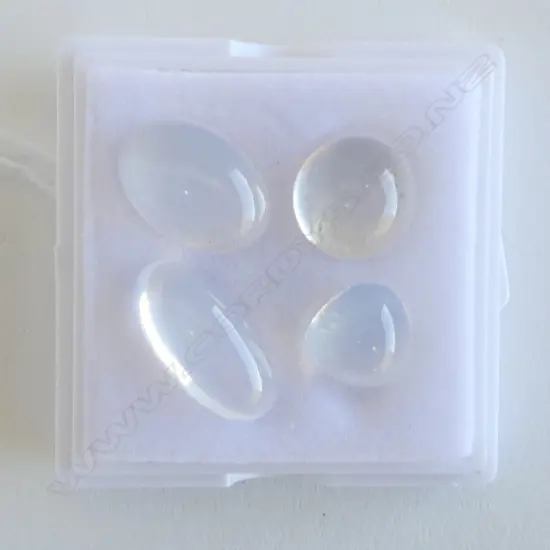 4 SYNTHETIC MOONSTONES