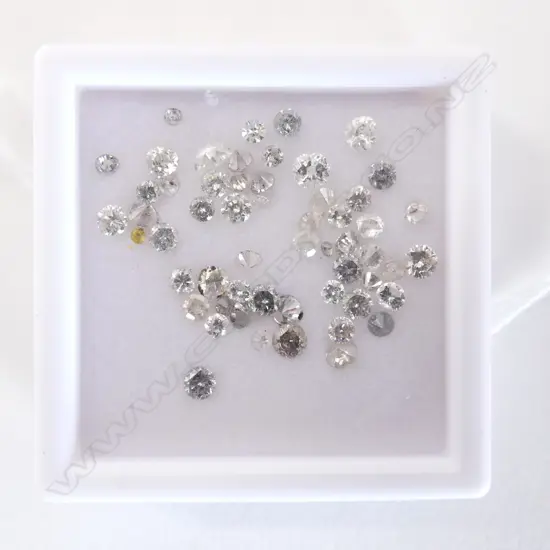 ASST. 4CT DIAMONDS; MIXED GRADE & SIZE