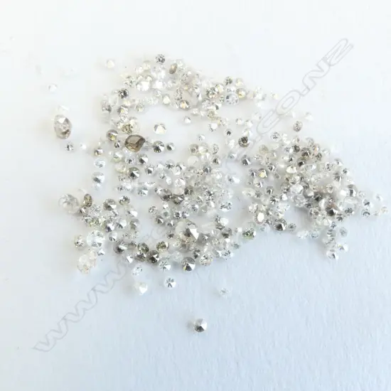 BAG 100+ SMALL UNSET DIAMONDS TOTAL WEIGHT 4.3CTS.
