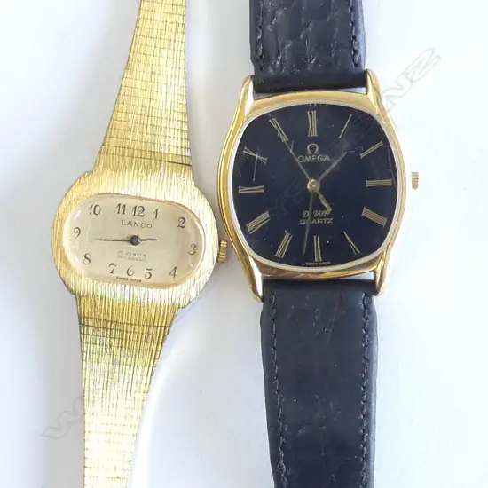 2 GP WRIST WATCHES; OMEGA DE VILLE & LANCO