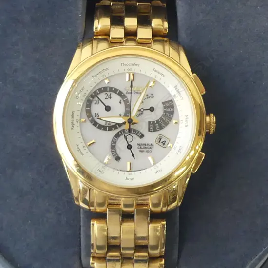 MINT & BOXED GENTS CITIZEN ECO DRIVE WATCH