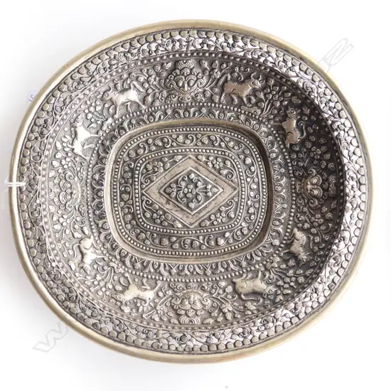 ORIENTAL SILVER DISH 240x250mm