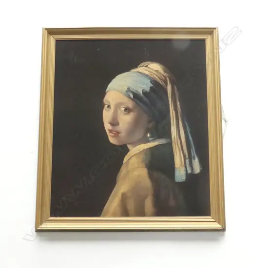 VERMEER PRINT, GIRL WITH A PEARL EARRING, 470x410mm