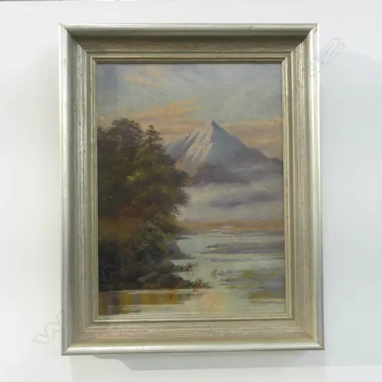 ARTIST UNKNOWN, MT COOK, COLONIAL OIL ON CANVAS 390x290mm