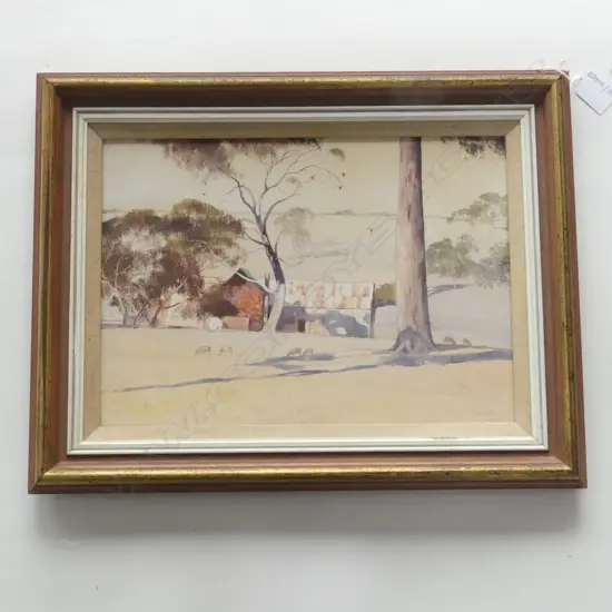 BRUCE MALLOCH (AUST. b. 1936) 'A SUMMER SETTING' OIL ON BOARD '84 235x325mm 