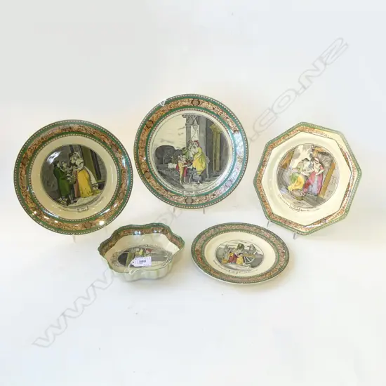 4 ADAMS CHINA PLATES VARIOUS SIZES  & DISH DIA160MM  CRIES OF LONDON PAT