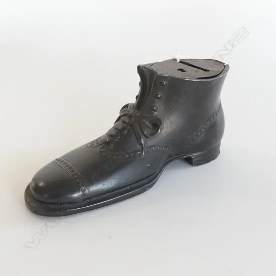 VICTORIAN BOOT MONEY BOX L.160mm