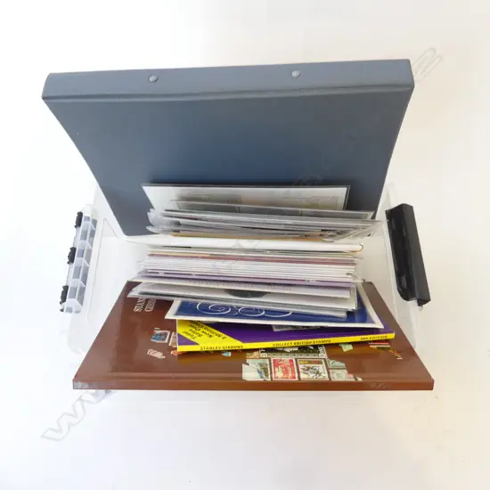 COLLECTION STAMP ALBUMS STAMPS & FIRST DAY COVERS 