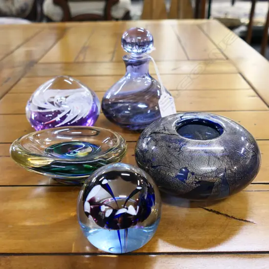 5 PCES ART GLASS H.110mm