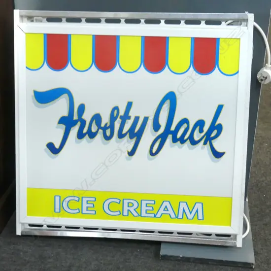 FROSTY JACK ICE CREAM SIGN, WORKS 590x595mm