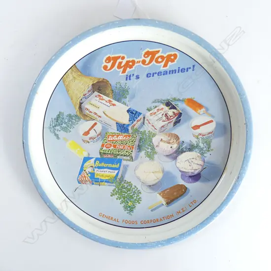 VINTAGE TIP TOP ICECREAM TRAY 300mm dia