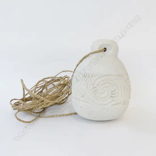 MODERN MAORI LARGE SINKER WITH FLAX CORD H280MM