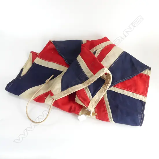 VINTAGE LINEN UNION JACK FLAG