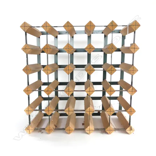 INDUSTRIAL STYLE 5x5 WINE RACK 500x500mm