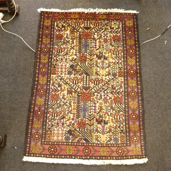 HANDKNOTTED TRIBAL RUG 1040 x 1430mm