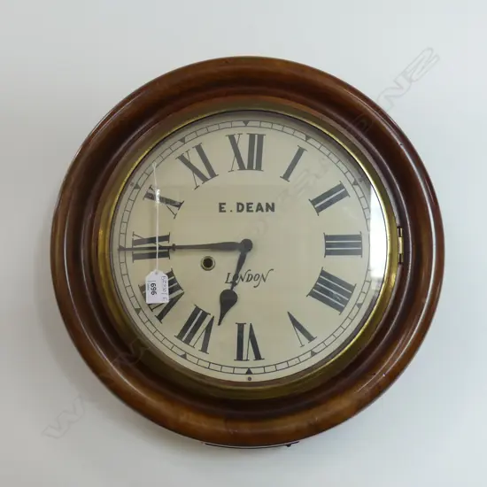 ANTIQUE STYLE WALL CLOCK 'E. DEAN LONDON' 440mm